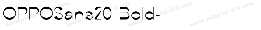 OPPOSans20 Bold字体转换